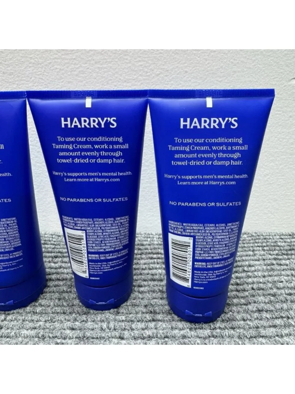Harry’s Men’s Taming Hair Cream Soft Hold Natural Finish 5.1 fl oz Lot Of 4